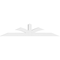 Ekena Millwork Richland Architectural Grade PVC Gable Bracket, 72"W x 15"H x 4"D x 4"F, 5/12 Pitch GBP072X15X0404RIC00 - alternate 3